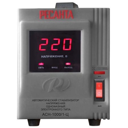 Стабилизатор Ресанта АСН-1000/1-Ц, 63/6/2 Стабилизатор Ресанта АСН-1000/1-Ц