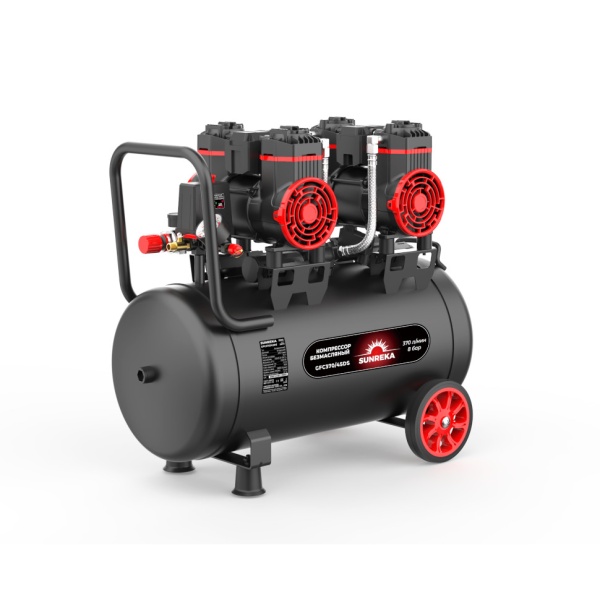 Компрессор SUNREKA GFC370/45DS 216115 (1800Вт, 370л/мин, 45л, 8бар, безмасляный), 216115 Компрессор SUNREKA GFC370/45DS 216115 (1800Вт, 370л/мин, 45л, 8бар, безмасляный)