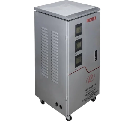 Стабилизатор напряжения РЕСАНТА АСН-30000/3-Ц, 63/4/18 Стабилизатор напряжения РЕСАНТА АСН-30000/3-Ц