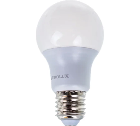 Лампа светодиодная EUROLUX LL-E-A60-7W-230-4K-E27, 76/2/12 Лампа светодиодная EUROLUX LL-E-A60-7W-230-4K-E27
