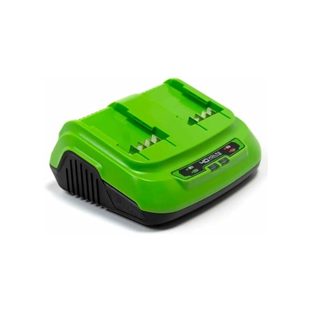 Зарядное устройство GREENWORKS G40UC8 (40В, 8А, быстрое, слайдер, 2-х постовое) 2938807, 2938807 Зарядное устройство GREENWORKS G40UC8 (40В, 8А, быстрое, слайдер, 2-х постовое) 2938807