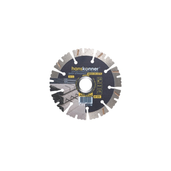 ���� �������� 125x22.23x2.1x12�� (�����-�������) Hanskonner (H9021-125-22TS) (����� �����. �����)