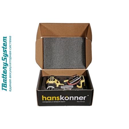 �������� ������� Hanskonner HCD20280BLW (1BatterySystem18V, ����., 1/2"/HEX 1/4", ��� ��� � ��)