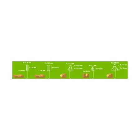 ����� ���� 6.35 �� (5 ��.) Greenworks (2953207) (��������� 1/4", ��� ��������� �������� �� ������)