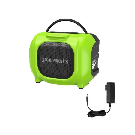 Акустическая система GREENWORKS GPT-MNBS (24В/220V, без АКБ и ЗУ) 3503107, 3503107 Акустическая система GREENWORKS GPT-MNBS (24В/220V, без АКБ и ЗУ) 3503107