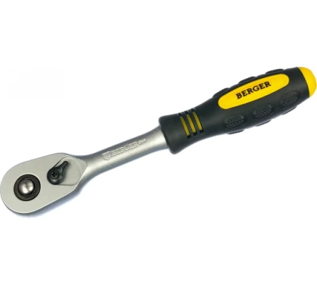 Трещотка BERGER BG-14RH 1/4", 45 зубов, BG2293 Трещотка BERGER BG-14RH 1/4", 45 зубов
