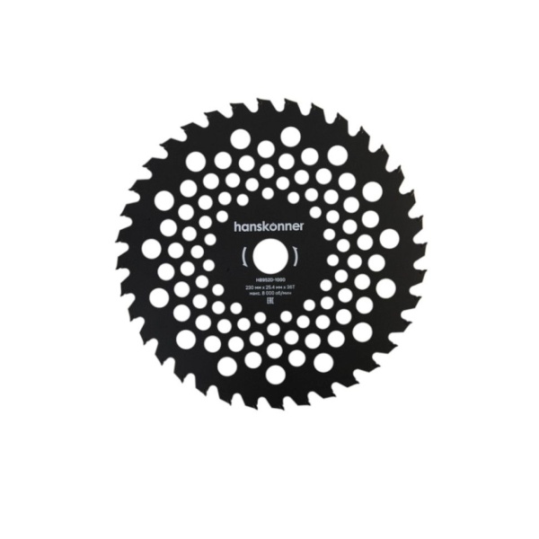Диск для триммера 230хТ36х25,4мм Standard HANSKONNER H8952D-1000, H8952D-1000 Диск для триммера 230хТ36х25,4мм Standard HANSKONNER H8952D-1000