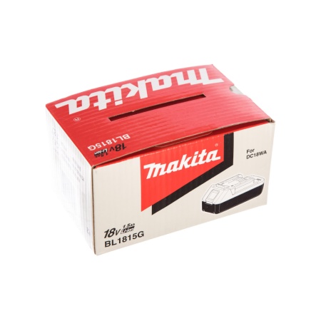 Аккумулятор Makita 18В, 1.5А/ч, Li-ion, тип G (BL1815G) 198186-3, 198186-3 Аккумулятор Makita 18В, 1.5А/ч, Li-ion, тип G (BL1815G) 198186-3