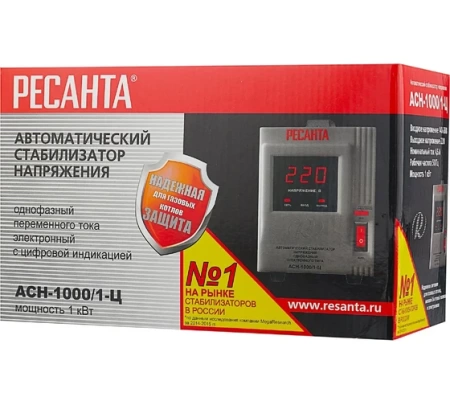 Стабилизатор Ресанта АСН-1000/1-Ц, 63/6/2 Стабилизатор Ресанта АСН-1000/1-Ц