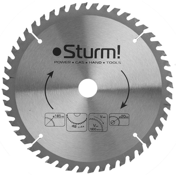 Диск пильный STURM 9020-185х20х48T Диск пильный STURM 9020-185х20х48T