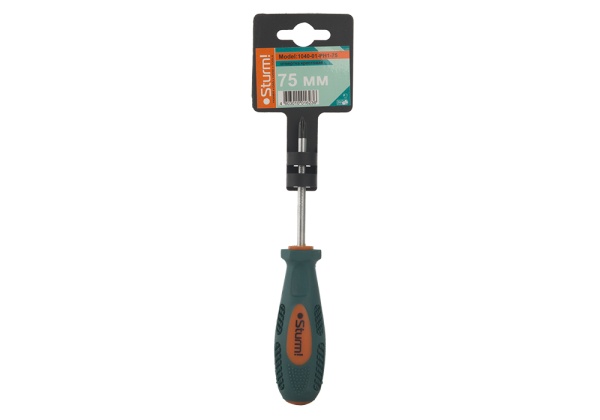 Отвертка крестовая STURM 1040-01-PH1-75, 1040-01-PH1-75 Отвертка крестовая STURM 1040-01-PH1-75