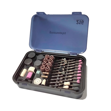 Набор насадок для гравера GREENWORKS 216 предметов в кейсе (3503507), 3503507 Набор насадок для гравера GREENWORKS 216 предметов в кейсе (3503507)