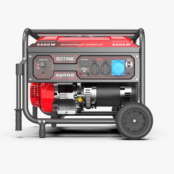 Генератор бензиновый GETINK G6000 (6,0кВт, 1-Ф, ручной стартер) 11021, 11021 Генератор бензиновый GETINK G6000 (6,0кВт, 1-Ф, ручной стартер) 11021