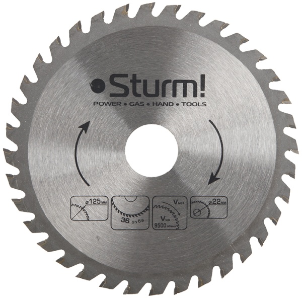     125x22.2, 36 STURM (9020-125-22-36T)