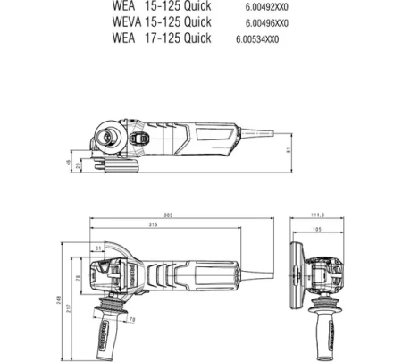  METABO WEA17-125 Quick