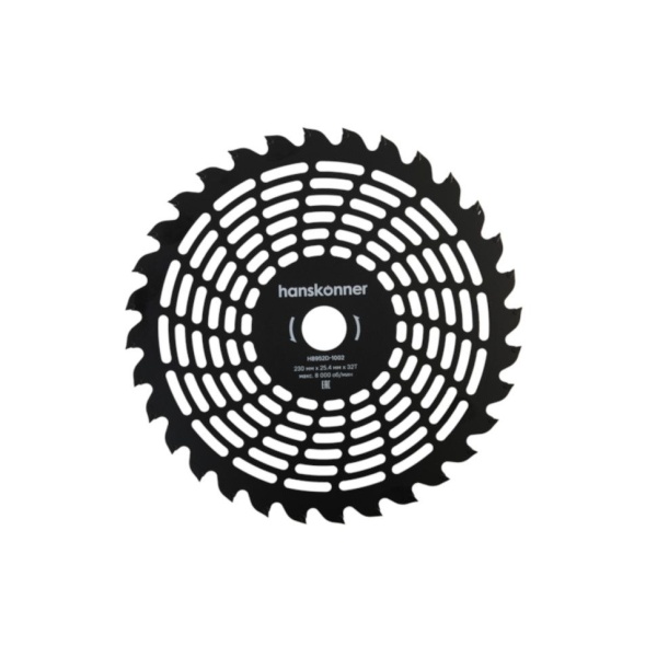 Диск для триммера 230хТ32х25,4мм Ultra Light HANSKONNER H8952D-1002, H8952D-1002 Диск для триммера 230хТ32х25,4мм Ultra Light HANSKONNER H8952D-1002