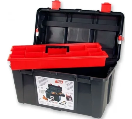 Ящик для инструментов TAYG №32 (480х258х255мм) цвет черный, ручка патент. 132001, 132001 Ящик для инструментов TAYG №32 (480х258х255мм) цвет черный, ручка патент. 132001