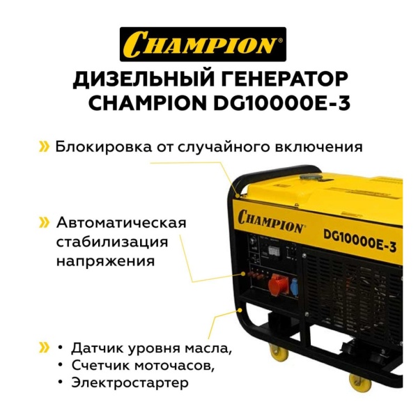   Champion DG10000E-3
