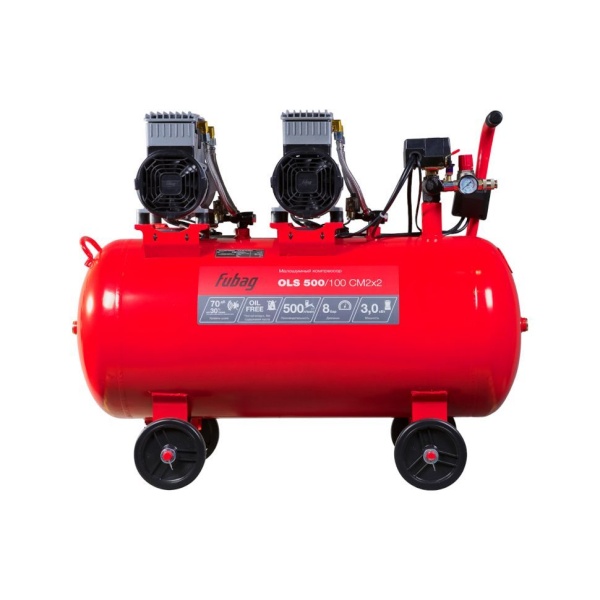 Компрессор FUBAG OLS 500/100 CM2х2 646075 (безмасляный, малошумный), 646075 Компрессор FUBAG OLS 500/100 CM2х2 646075 (безмасляный, малошумный)
