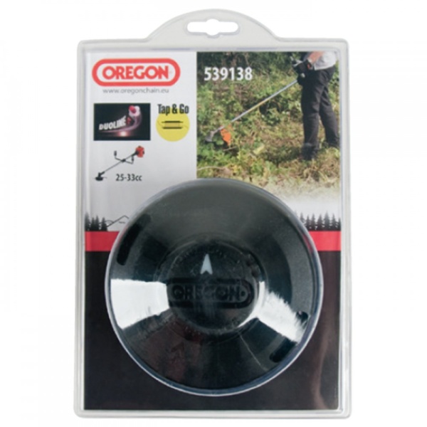 Головка триммерная OREGON универсал, леска до 2,4мм, без болтов, 539138 Головка триммерная OREGON универсал, леска до 2,4мм, без болтов