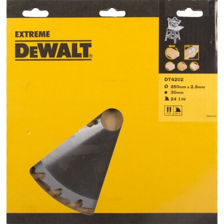 Диск пильный по дереву DEWALT EXTREME 250x30x24T DT4202-QZ, DT4202-QZ Диск пильный по дереву DEWALT EXTREME 250x30x24T DT4202-QZ