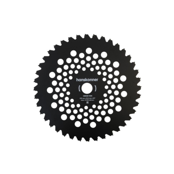 Диск для триммера 255хТ40х25,4мм Strong HANSKONNER H8952D-1005, H8952D-1005 Диск для триммера 255хТ40х25,4мм Strong HANSKONNER H8952D-1005