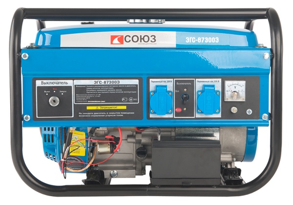Бензогенератор СОЮЗ ЭГС-87300Э, ЭГС-87300Э Бензогенератор СОЮЗ ЭГС-87300Э
