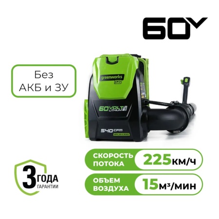    Greenworks GD60BPB (60V,    ) 2402307