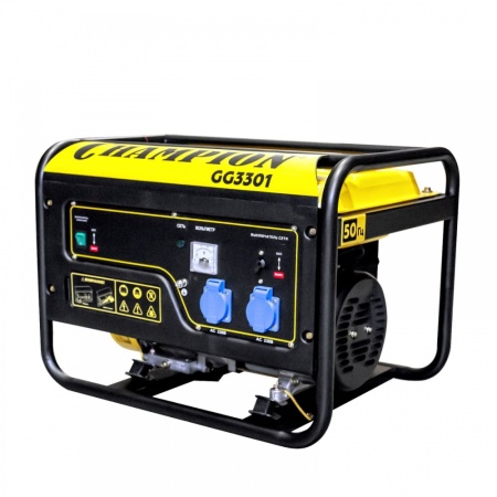 Генератор бензиновый CHAMPION GG3301, GG3301 Генератор бензиновый CHAMPION GG3301