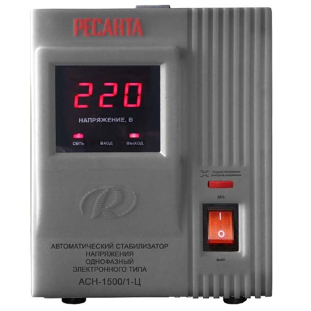 Стабилизатор Ресанта АСН-1500/1-Ц, 63/6/3 Стабилизатор Ресанта АСН-1500/1-Ц
