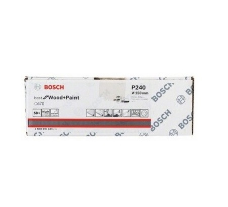 Диск шлиф. BOSCH D125мм Р240 для дерева и краски (50шт/уп), 2608607830 Диск шлиф. BOSCH D125мм Р240 для дерева и краски (50шт/уп)
