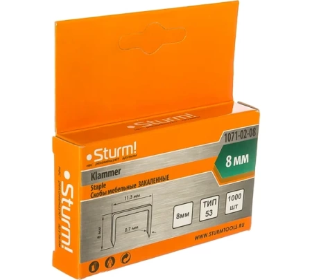 Скобы для степлера STURM 1071-02-08, 1071-02-08 Скобы для степлера STURM 1071-02-08