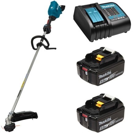 Триммер аккумуляторный Makita DUR 368 LZ (DUR368LZ+BL1850B (2шт)+DC18SD), DUR368LZ+BL1850B (2шт)+DC18SD Триммер аккумуляторный Makita DUR 368 LZ (DUR368LZ+BL1850B (2шт)+DC18SD)