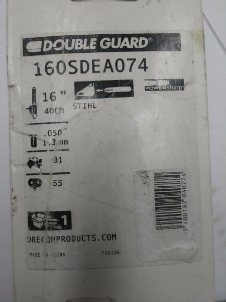 Шина 16"/40см, 55зв, 3/8"-1,3мм, хвост. А074 OREGON D.G. 160SDEA074, 160SDEA074 Шина 16"/40см, 55зв, 3/8"-1,3мм, хвост. А074 OREGON D.G. 160SDEA074