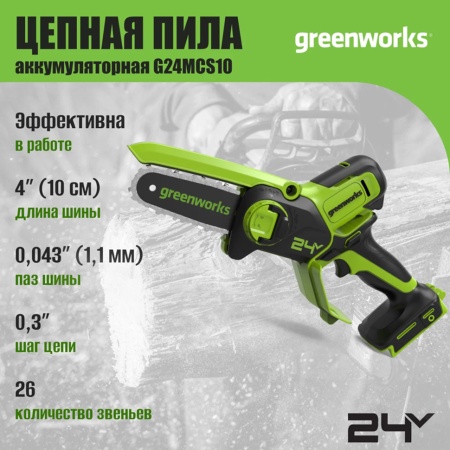     Greenworks G24MCS10 (   ) 2008207