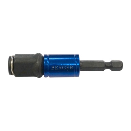 Адаптер универсальный 2в1 BERGER BG2191 для торцевых головок 1/2" и бит 1/4" с вращ. гильзой 72 мм , BG2191 Адаптер универсальный 2в1 BERGER BG2191 для торцевых головок 1/2" и бит 1/4" с вращ. гильзой 72 мм