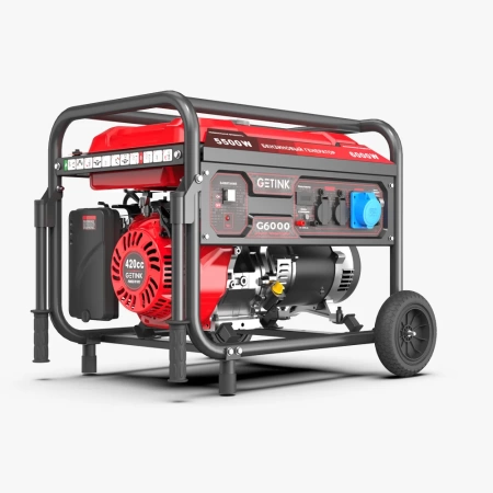 Генератор бензиновый GETINK G6000 (6,0кВт, 1-Ф, ручной стартер) 11021, 11021 Генератор бензиновый GETINK G6000 (6,0кВт, 1-Ф, ручной стартер) 11021