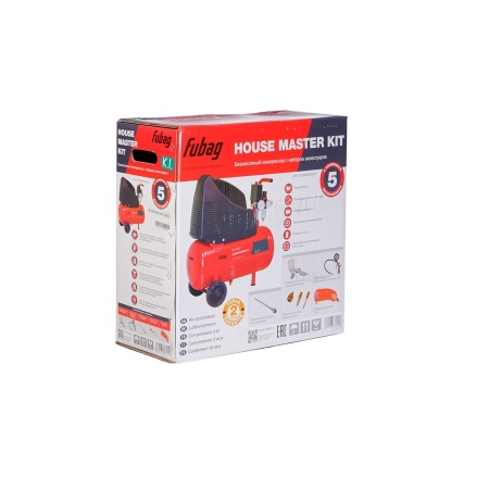 Компрессор безмаслянный FUBAG HOUSE MASTER KIT (646029), 646029 Компрессор безмаслянный FUBAG HOUSE MASTER KIT (646029)