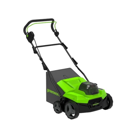 Аэратор-скарификатор аккумуляторный GREENWORKS GD40SC38IIK4 (40V, бесщ., АКБ 4Ач и ЗУ) 2517607UB, 2517607UB Аэратор-скарификатор аккумуляторный GREENWORKS GD40SC38IIK4 (40V, бесщ., АКБ 4Ач и ЗУ) 2517607UB