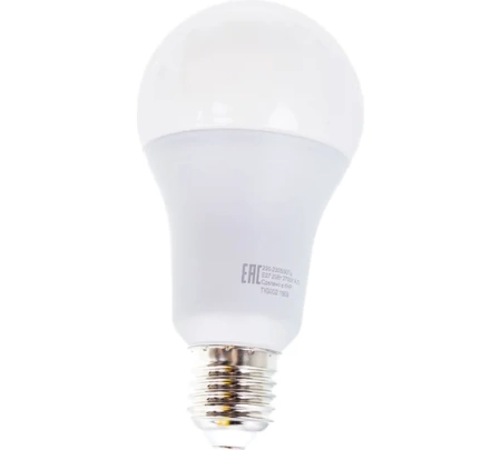 Лампа светодиодная EUROLUX LL-E-A70-20W-230-2,7K-E27, 76/2/21 Лампа светодиодная EUROLUX LL-E-A70-20W-230-2,7K-E27