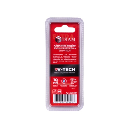     10x351/4 HEX-E DIAM Extra Line V-TECH (320327)