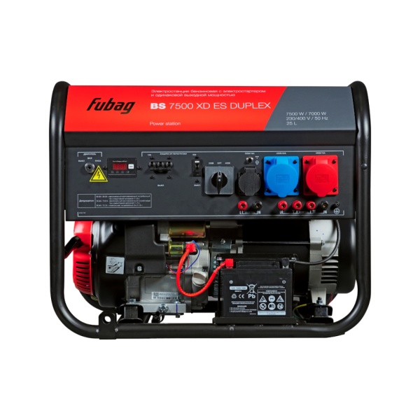 Генератор бензиновый FUBAG BS 7500 XD ES Duplex (46712), 46712 Генератор бензиновый FUBAG BS 7500 XD ES Duplex (46712)