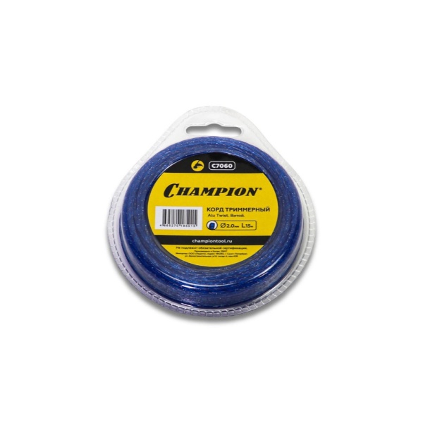 Леска 2 мм x 15 м (витая, Alu Twist) CHAMPION (C7060), C7060 Леска 2 мм x 15 м (витая, Alu Twist) CHAMPION (C7060)
