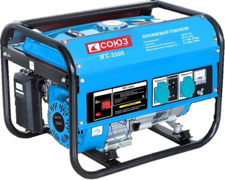 Бензогенератор СОЮЗ ЭГС-3300, ЭГС-3300 Бензогенератор СОЮЗ ЭГС-3300