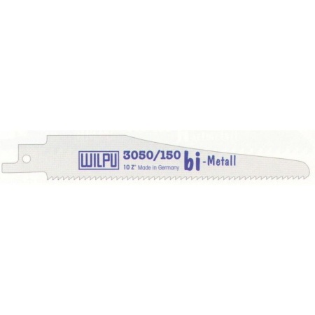 Полотно для сабельной пилы для стали от 3мм Bi-metall WILPU 3050/225 (3 шт/уп) 1552200003, 1552200003 Полотно для сабельной пилы для стали от 3мм Bi-metall WILPU 3050/225 (3 шт/уп) 1552200003