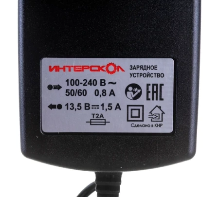 Зарядное устройство ИНТЕРСКОЛ ЗУ-1,5/12, 12В, 1,5А/ч, Li-Ion (2401.014), 2401.014 Зарядное устройство ИНТЕРСКОЛ ЗУ-1,5/12, 12В, 1,5А/ч, Li-Ion (2401.014)