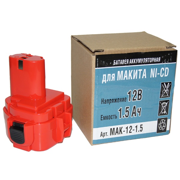 Батарея Makita Ni-CD 12В, 1,5А/ч Батарея Makita Ni-CD 12В, 1,5А/ч