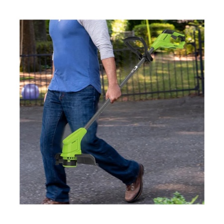 Триммер аккумуляторный GREENWORKS G24LT251 (24V, 25см, АКБ 2Ач и ЗУ) 2113307SA, 2113307SA Триммер аккумуляторный GREENWORKS G24LT251 (24V, 25см, АКБ 2Ач и ЗУ) 2113307SA