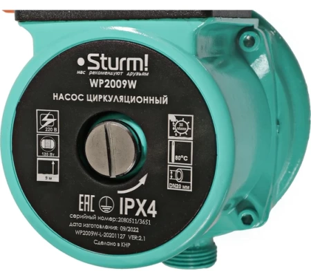 Насос циркуляционный STURM WP2009W, WP2009W Насос циркуляционный STURM WP2009W