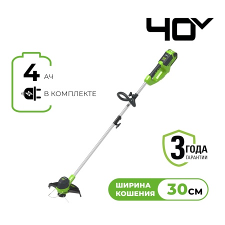������� �������������� Greenworks G40LTK4 (40V, 30��, ��� 4�� � ��) 2101507UB